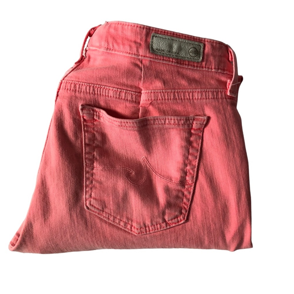 AG Adriano Goldschmied Coral The Stevie Ankle Slim Straight Leg Stretch Jeans